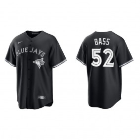 Blue Jays Anthony Bass Black White Replica Official Jersey