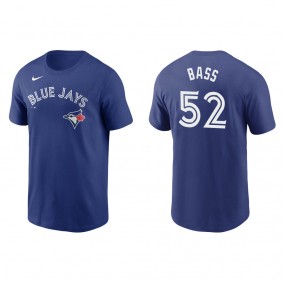 Blue Jays Anthony Bass Royal Name & Number T-Shirt