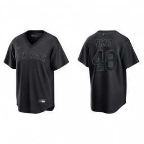 Anthony Rizzo New York Yankees Black Pitch Black Fashion Replica Jersey