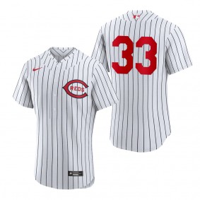 Reds Aramis Garcia White 2022 Field of Dreams Authentic Jersey