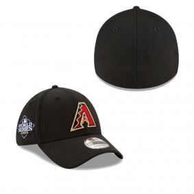 Men's Arizona Diamondbacks Black 2023 World Series Side Patch 39THIRTY Flex Hat