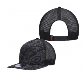 Men's Arizona Diamondbacks Black Repeat A-Frame 9FIFTY Trucker Snapback Hat