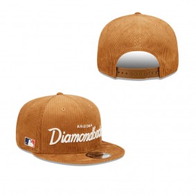 Arizona Diamondbacks Corduroy Script 9FIFTY Snapback Hat