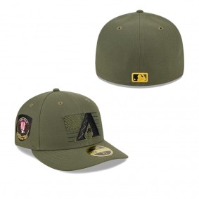 Men's Arizona Diamondbacks Green 2023 Armed Forces Day Low Profile 59FIFTY Fitted Hat