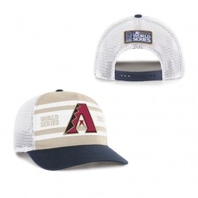 Men's Arizona Diamondbacks '47 Khaki 2023 World Series Super Stripe Hitch Adjustable Hat