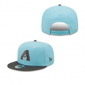 Men's Arizona Diamondbacks Light Blue Charcoal Color Pack Two-Tone 9FIFTY Snapback Hat