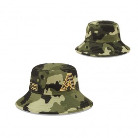 Men's Arizona Diamondbacks New Era Camo 2022 Armed Forces Day Bucket Hat