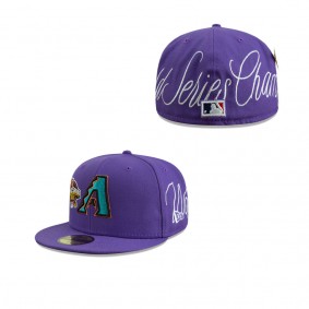 Men's Arizona Diamondbacks Purple Historic World Series Champions 59FIFTY Fitted Hat