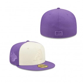 Arizona Diamondbacks Purple Tonal Two Tone Fitted Hat