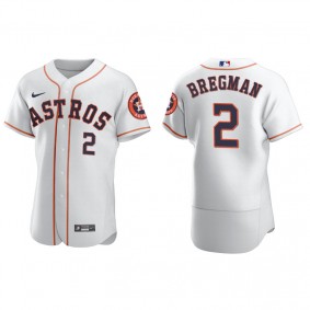 Men's Houston Astros Alex Bregman White Authentic Home Jersey
