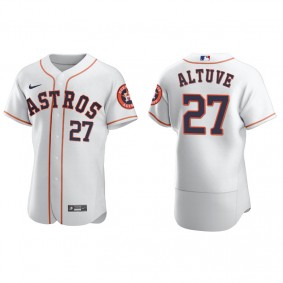 Men's Houston Astros Jose Altuve White Authentic Home Jersey