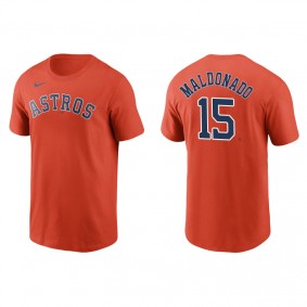Men's Houston Astros Martin Maldonado Orange Name & Number Nike T-Shirt