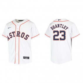 Youth Houston Astros Michael Brantley White Replica Home Jersey