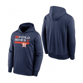 Men's Houston Astros Navy 2022 World Series Authentic Collection Dugout Pullover Hoodie