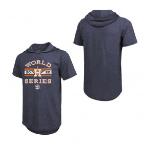 Men's Houston Astros Navy 2022 World Series Local Lines Short Sleeve Hoodie T-Shirt