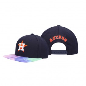 Houston Astros Dip-Dye Visor Navy Snapback Pro Standard Hat