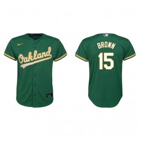 Youth Oakland Athletics Seth Brown Kelly Green Replica Alternate Jersey