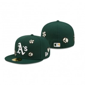 Oakland Athletics Green UV Activated Sunlight Pop 59FIFTY Fitted Hat