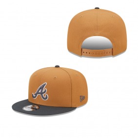 Men's Atlanta Braves Bronze Charcoal Color Pack Two-Tone 9FIFTY Snapback Hat