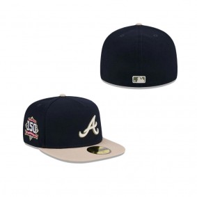 Atlanta Braves Canvas 59FIFTY A-Frame Fitted Hat