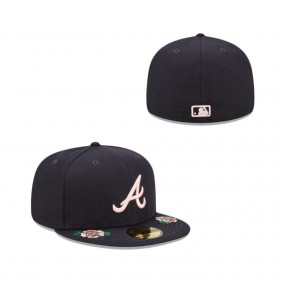 Atlanta Braves Double Roses Fitted Hat
