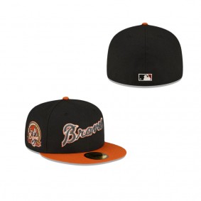 Atlanta Braves Just Caps Rust Orange 59FIFTY Fitted Hat