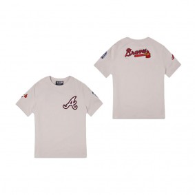 Atlanta Braves Logo Select Chrome T-Shirt