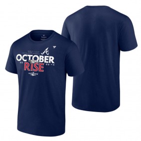 Men's Atlanta Braves Fanatics Branded Navy 2022 Postseason Locker Room Big & Tall T-Shirt
