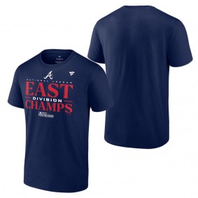 Men's Atlanta Braves Fanatics Branded Navy 2023 NL East Division Champions Locker Room T-Shirt