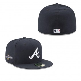 Men's Atlanta Braves Navy 2023 Postseason 59FIFTY Fitted Hat