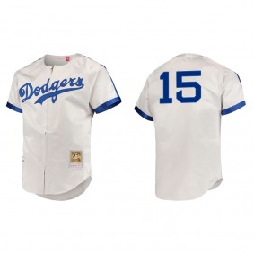 Austin Barnes Men's Brooklyn Dodgers Jackie Robinson Mitchell & Ness Gray Cooperstown Collection Authentic Jersey