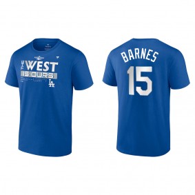 Austin Barnes Los Angeles Dodgers Royal 2022 NL West Division Champions Locker Room T-Shirt