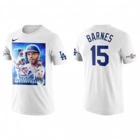 Austin Barnes Los Angeles Dodgers White 2022 NL West Division Champions T-Shirt
