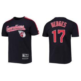 Austin Hedges Cleveland Guardians Pro Standard Navy Taping T-Shirt