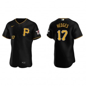 Austin Hedges Men's Pittsburgh Pirates Nike Black Alternate Authentic Logo Jersey