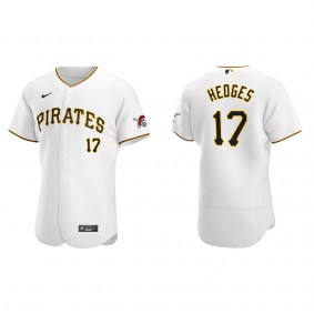 Austin Hedges Men's Pittsburgh Pirates Nike White Home Authentic Jersey