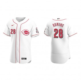 Reds Austin Romine White Authentic Home Jersey