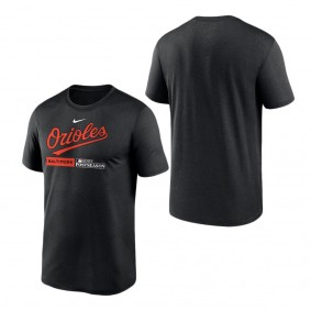 Men's Baltimore Orioles Nike Black 2023 Postseason Authentic Collection Dugout T-Shirt