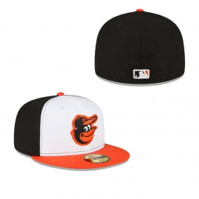 Men's Baltimore Orioles Black Authentic Collection Replica 59FIFTY Fitted Hat