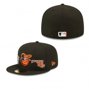 Men's Baltimore Orioles Black Identity 59FIFTY Fitted Hat