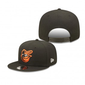 Men's Baltimore Orioles Black Primary Logo 9FIFTY Snapback Hat