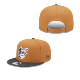 Men's Baltimore Orioles Bronze Charcoal Color Pack Two-Tone 9FIFTY Snapback Hat