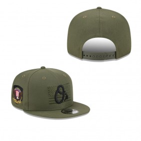 Men's Baltimore Orioles Green 2023 Armed Forces Day 9FIFTY Snapback Adjustable Hat