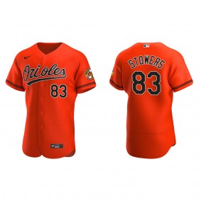 Men's Baltimore Orioles Kyle Stowers Orange Authentic Alternate Jersey