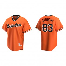 Men's Baltimore Orioles Kyle Stowers Orange Cooperstown Collection Alternate Jersey