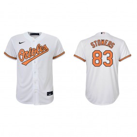 Youth Baltimore Orioles Kyle Stowers White Replica Home Jersey