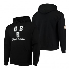 Men's Birmingham Black Barons Stitches Black Negro League Logo Pullover Hoodie