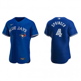 Men's Toronto Blue Jays George Springer Royal Authentic Alternate Jersey