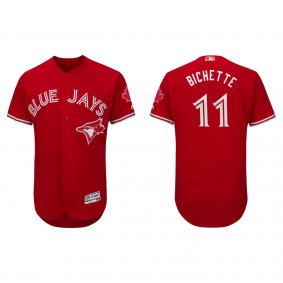 Bo Bichette Toronto Blue Jays Scarlet Canada Day Authentic Flex Base Jersey