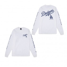 Born X Raised Los Angeles Dodgers White Long Sleeve T-Shirt